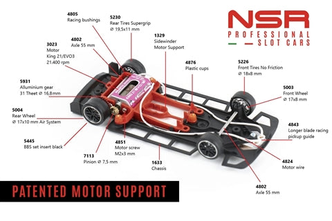 NSR0612 NSR Hypercar Test Car White| Clover Leaf Racing