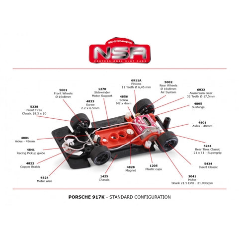 NSRHL01 Porsche 917K - Pink Pig - Historic Line| Clover Leaf Racing