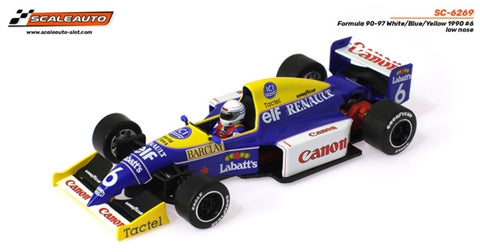 SC-6269 1/32 Formula 90-97 1990 #6 blue/white/yellow FW13b| Clover