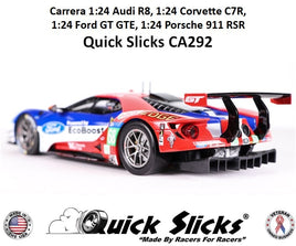 CA292XF 1:24 Carrera cars including the Audi R8, Corvette C7R, F