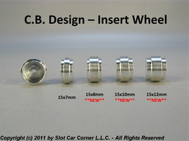 CBD1200 CB Design Insert 15.8 x 12mm Aluminum Wheels