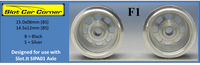 CBD0755 CB Design F1/Modified Style 15.8 x 8.5mm Wheels
