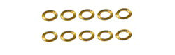 NSR4810 AXLE SPACERS 3-32 0.005" BRASS (10pcs)