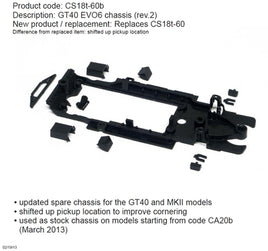 CS18T-60B - Spare Parts, Ford GT40, Chassis, AW Compatible (EV