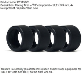 PT1159C1 Tires (4x) - 9.5mm x 18.3mm to 19.4mm