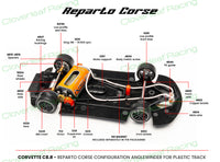 NSR0440RCP-AW CORVETTE C8.R REPSOL LIVERY ORANGE #40 "REPARTO CORSE" - RACE SETUP FOR PLASTIC TRACKS
