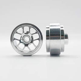 STAFFS216 Hyper Aluminum Wheels Silver 15.8 x 8.5mm (x2)