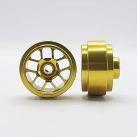 STAFFS217 Hyper Aluminum Wheels Gold 15.8 x 8.5mm (x2)