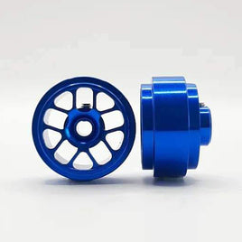 STAFFS242 Hyper Aluminum Wheels Blue 16.9 x 8.5mm (x2)