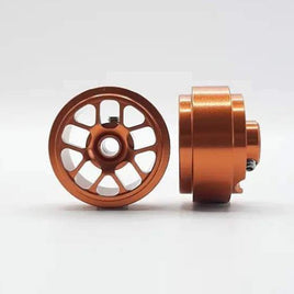 STAFFS246 Hyper Aluminum Wheels Orange 16.9 x 8.5mm (x2)