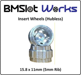 BMSlot Works BMS5150 Insert 15.8 x 11mm Aluminum Wheels, NARROW Rib