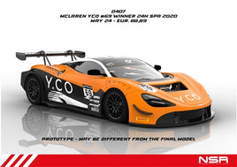 NSR0407AW MCLAREN 720S Y.CO #69 WINNER 24h SPA 2020 AW KING 21K EVO3