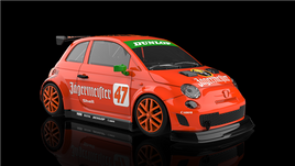 NSR0547SW 500 ABARTH JÄGERMEISTER LIVERY #47 GREEN SW SHARK 21.5K EVO