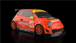 NSR0548SW 500 ABARTH JÄGERMEISTER LIVERY #48 YELLOW SW SHARK 21.5K EVO