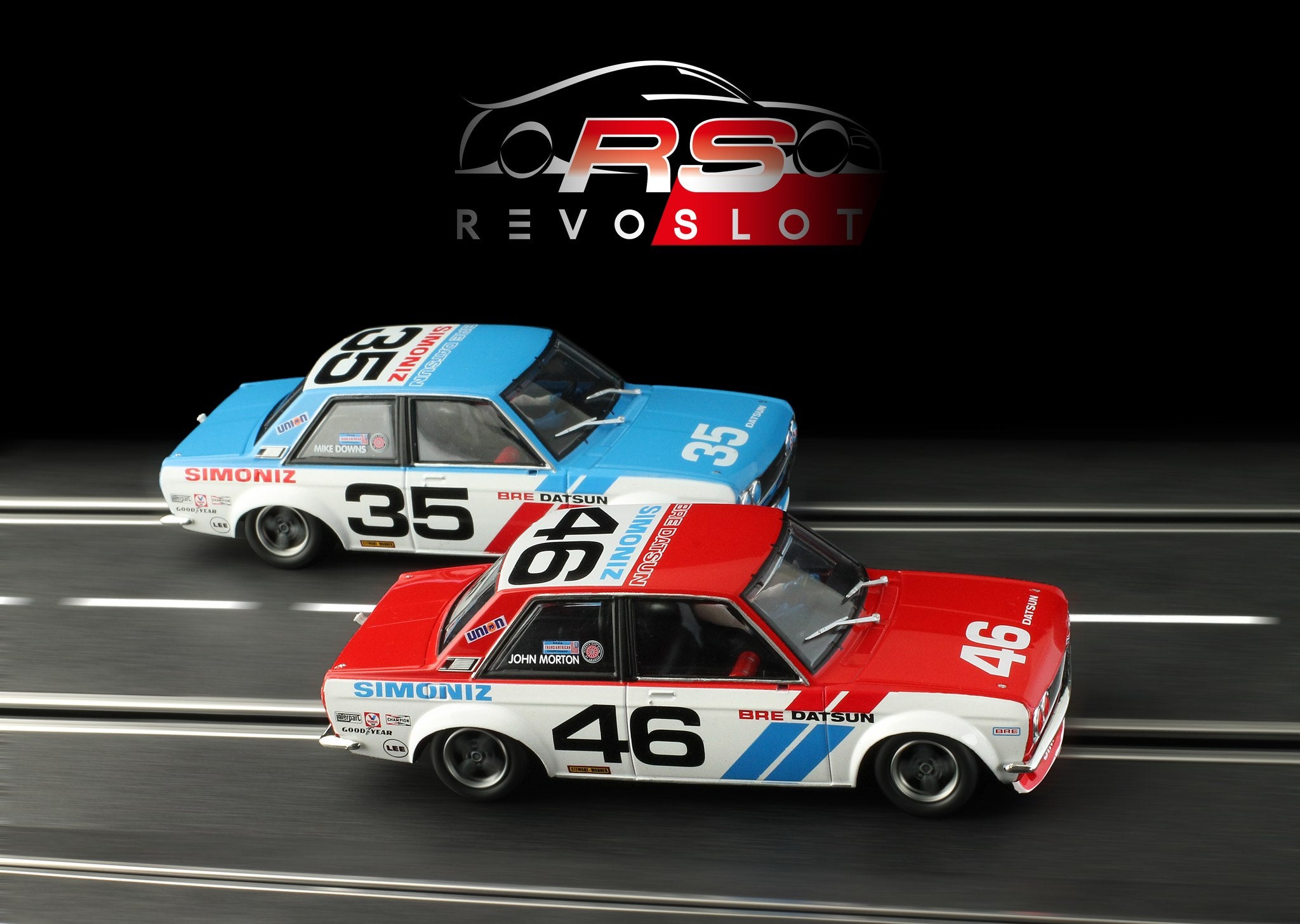RevoSlot RS0202 Datsun 510 SCCA Trans-Am 1972 Twin Pack| Clover
