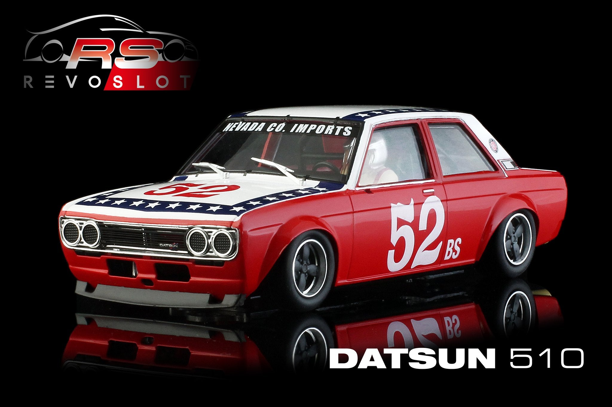 RevoSlot RS0203 Datsun 510 1974 No. 52| Clover Leaf Racing