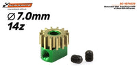 SC-1074E70 Removable 14th. Ergal Pinion M50 ø7,0mm with M2.5 screw.