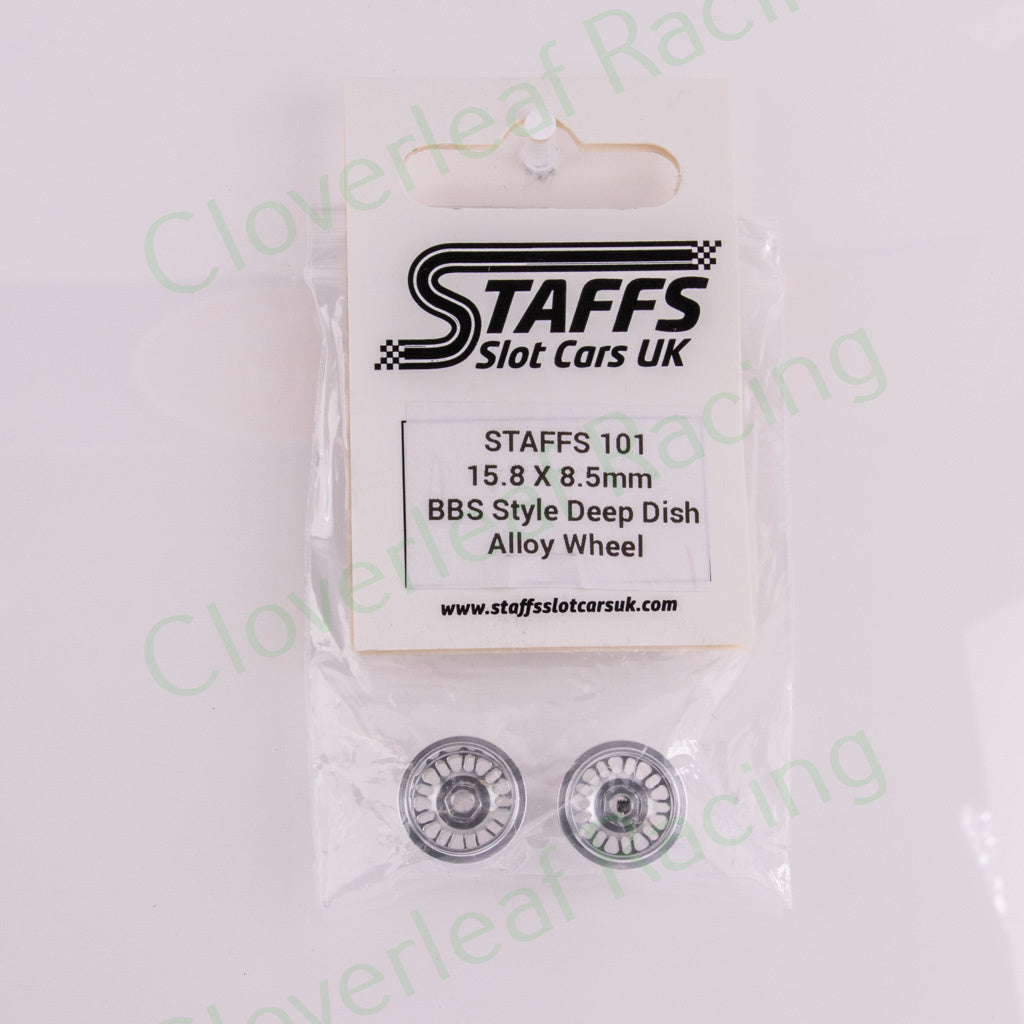 Staffs 101 15.8 x 8.5mm BBS Deep Dish Aluminum Wheels, Silver| Clover ...