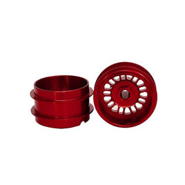 STAFFS149 aluminum air rear wheels BBS style red deep dish 16.9x10mm.