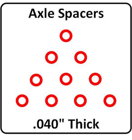 XS04010N Nylon Axle Spacers (.040" Thick)