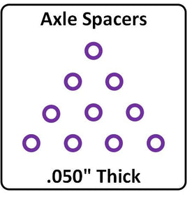 XS05010N Nylon Axle Spacers (.050" Thick)