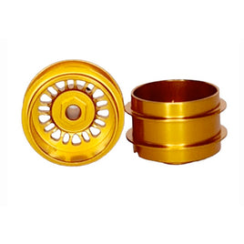 STAFFS146 BBS Deep Dish Aluminum Air Wheels Gold 16.9 x 10mm (x2)