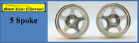 CBD0215 CB Design 5-Spoke Classic 15 x 10mm Aluminum Wheels