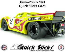 CB DESIGN QUICKSLICKS CA292XF 1/24 Silicone Tires For Carrera Slot Cars – Audi R8, Ford GT