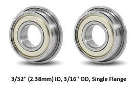 CHEETAH SINGLE FLANGE BALL BEARINGS 3-32" ID X 3-16" OD