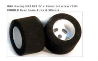 HR1203 HRW2716FS 27 x 16mm Setscrew FISH RUBBER Foam Rear Tires
