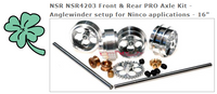 NSR4203 Front & Rear PRO Axle Kit - Anglewinder setup for Ninco