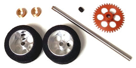 NSR9122 Rear Axle Kit Trued Sponge Tires for Fly-Scalextric SW A