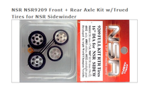 NSR9209 Front + Rear Axle Kit w-Trued Tires for NSR Sidewinder