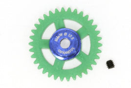 SC-1154 Spur Gear 34t. For 3-32" Axle M50. diameter 17.5mm -blue