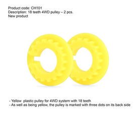 CH101 Four Wheel Drive Pulley 18 teeth