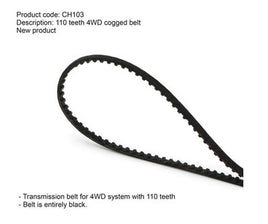 CH103 Four Wheel Drive Clogged belt 110 teeth