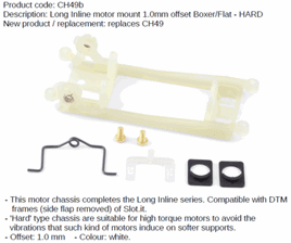 CH49B HRS, Flat Motor Mount, Offset Boxer