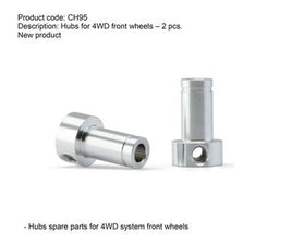 CH95 Four Wheel Drive front wheel hubs