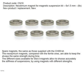 CN10 Magnetic Suspension Magnets - 6mm x 1.5mm