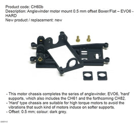 CH60B EVO6 Motor Mount Hard, AW, .5mm offset
