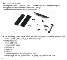 CS02P-2 Spare Parts, Porsche, 956, tearproof parts