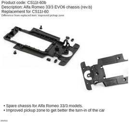 CS11T-60B EVO 6 Alfa Romeo 33-3 Main Chassis Plate